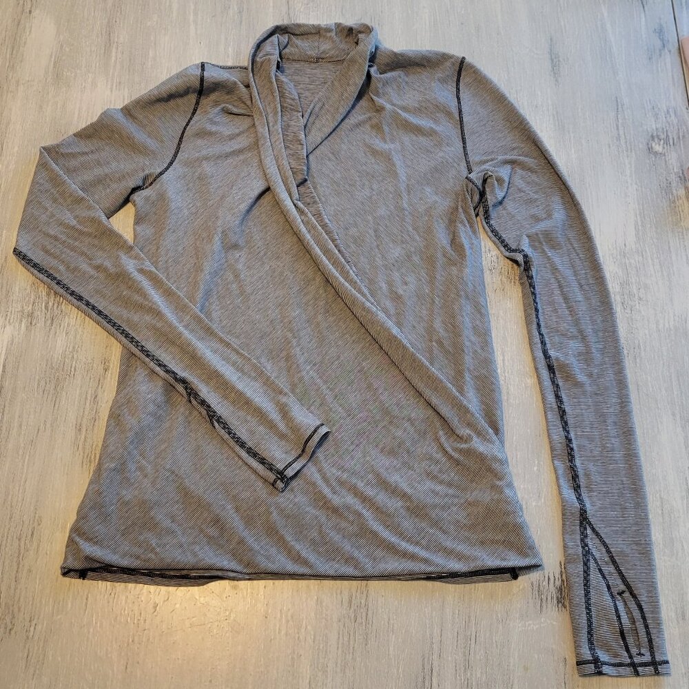 Lululemon Radiant Long Sleeve Wee Stripe Pima Cotton - Picture 3 of 6